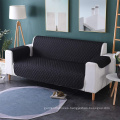 Cubierta de sofá de asiento de amor a prueba de agua de tela de microfibra